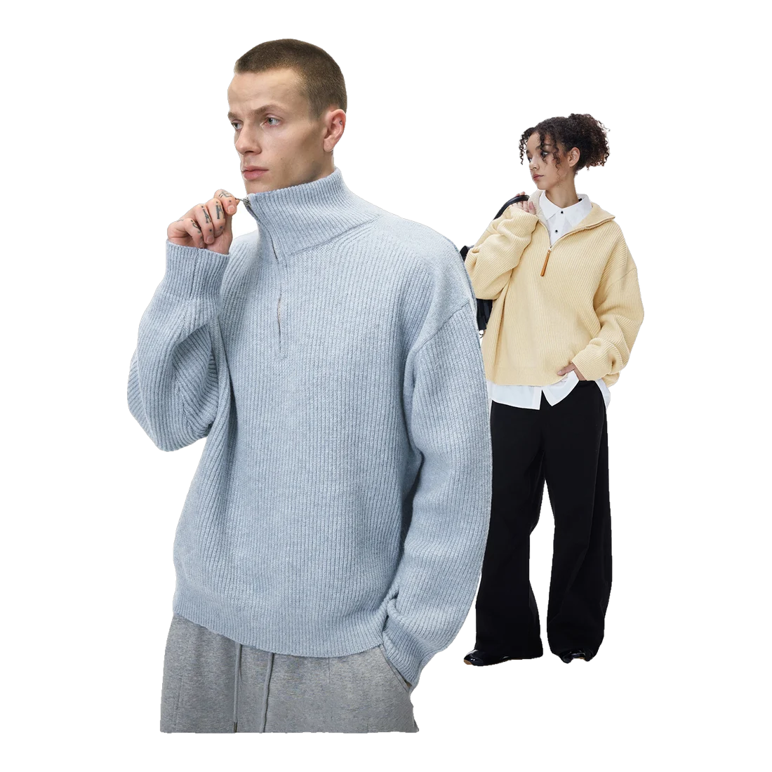 The Vintage Zip Knit Jumper II