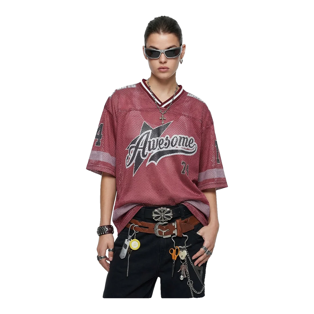 The Americana Mesh Top