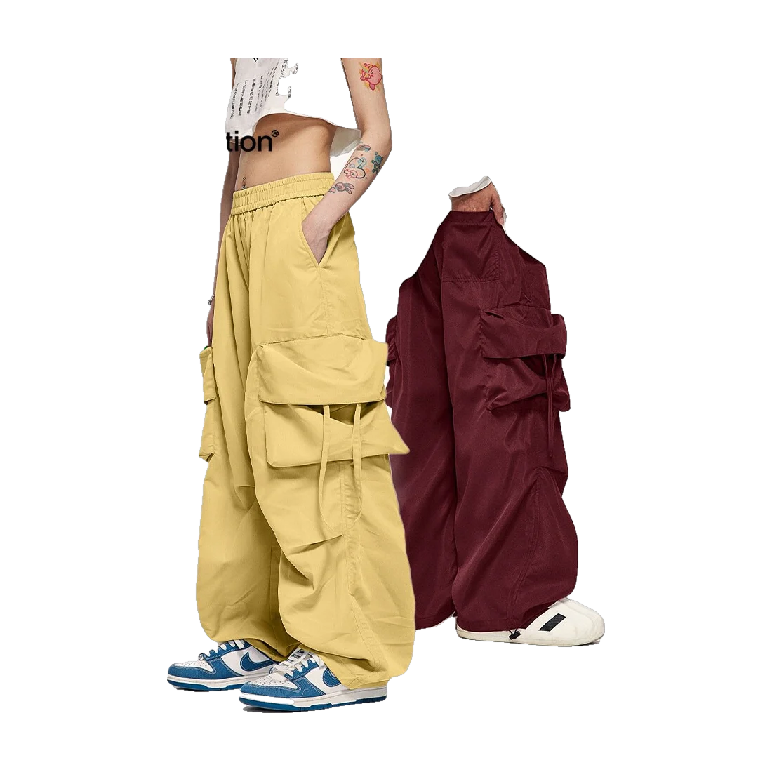 The Street Relaxed Wide Leg Trousers