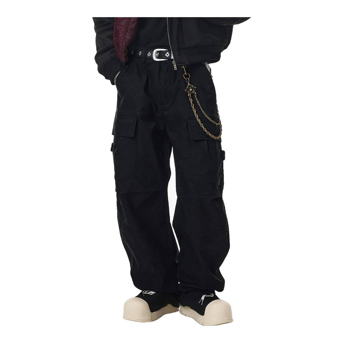 The Americana Wide Leg Cargo Trousers